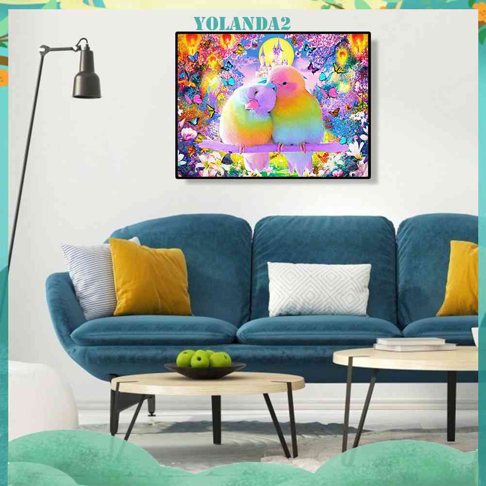 Tranh Đính Đá Kim Cương Toàn Bộ 5D DIY Hình Vẽ Vẹt