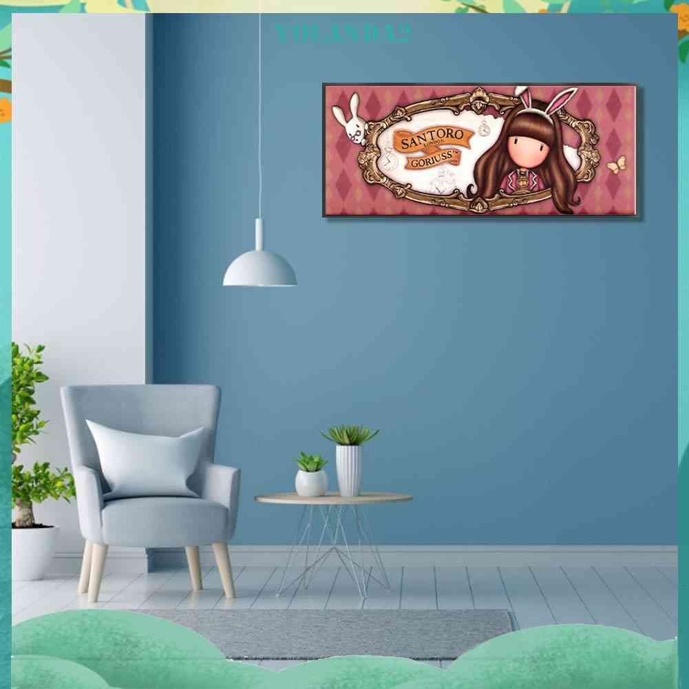 Bộ Tranh Đính Đá 5D Họa Tiết Búp Bê Nghệ Thuật Độc Đáo DIY Dùng Trang Trí