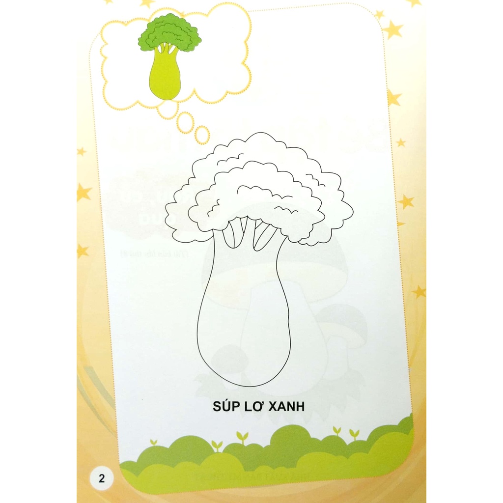 Sách Bé Tập Tô Màu - Rau, Củ, Quả