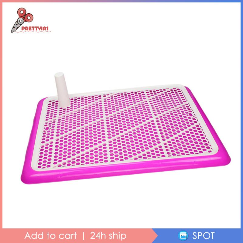 [Prettyia1] Bệ Ngồi Toilet Với Cột Đi Vệ Sinh Tái Sử Dụng Được Cho Thú Cưng