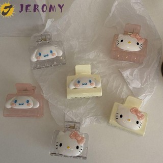 Kẹp tóc càng cua cỡ nhỏ bằng acrylic hình mèo Melody Cinnamoroll dễ thương phong cách Hàn Quốc cho nữ