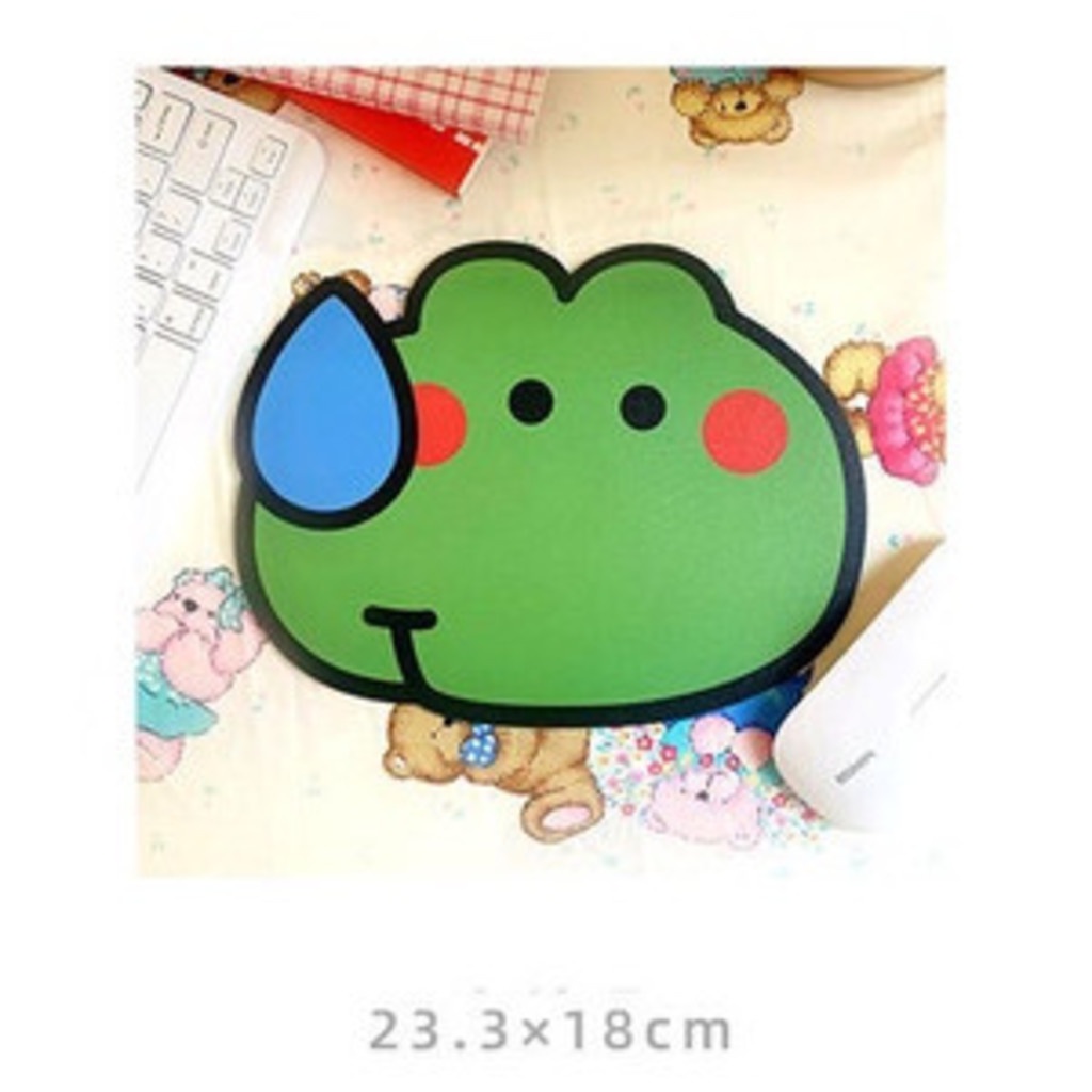 Bộ Chuột Và Bàn Phím Máy Tính Có Dây USB 1600DPI Hình Ếch Hoạt Hình Cho Trẻ Em