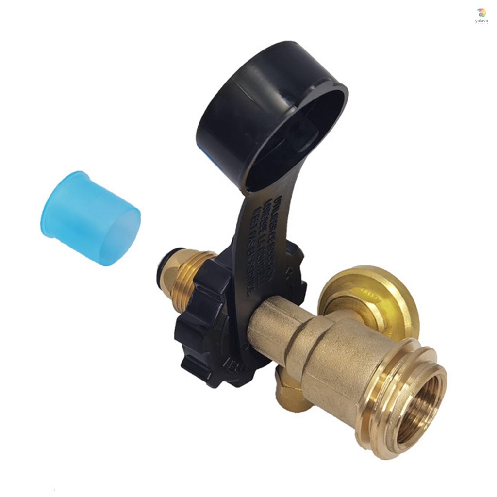 Van Chuyển Đổi Bình Propane Thông Dụng Kèm Đồng Hồ Đo Áp Suất Van Bồn Chứa QCC1 Propane Cho RV Camper / BBQ / Xi Lanh