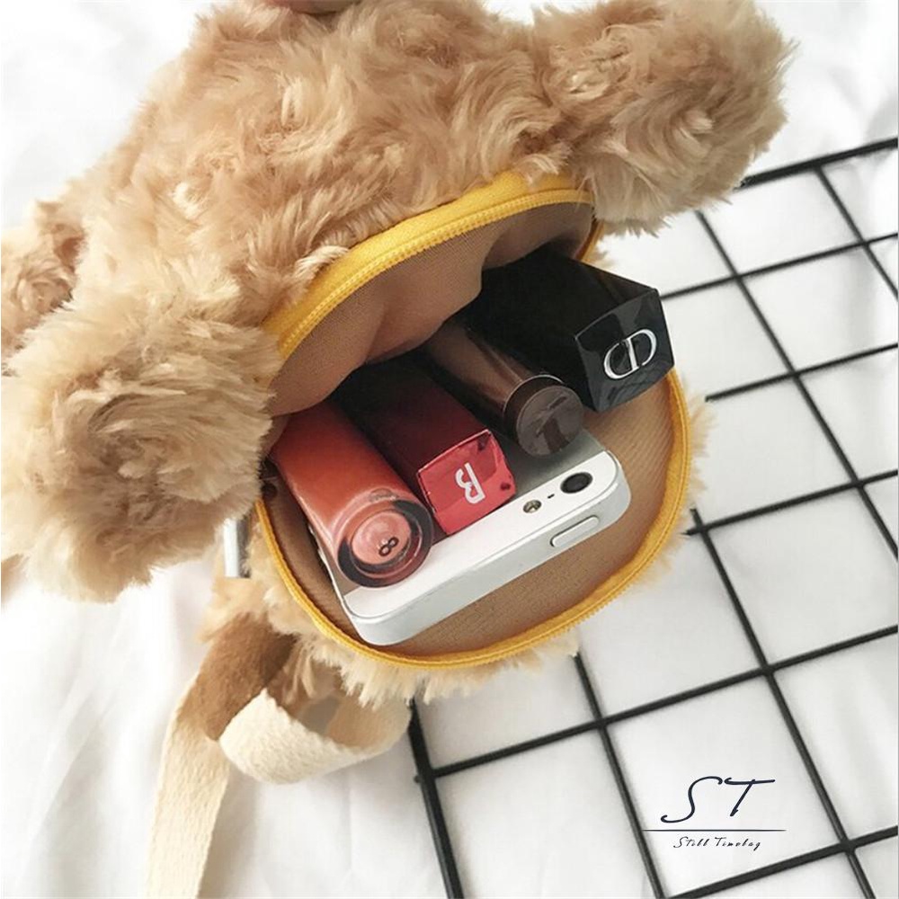 Túi Đeo Chéo Nữ Hình Gấu Cười Dễ Thương M5