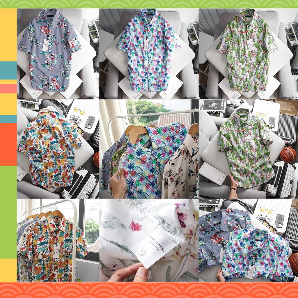 ẢNH SHOP CHỤP - Sơmi nam tay ngắn caro họa tiết đây là bộ sưu tập áo sơmi caro đẹp nhất từ trước đến nay với dáng slimfi
