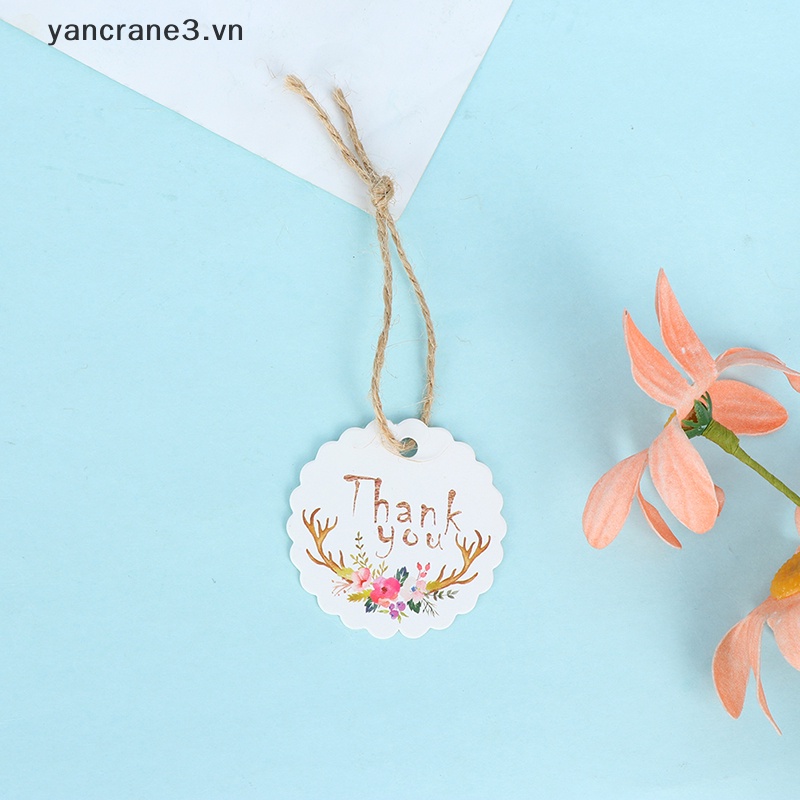 Set 50 Nhãn Giấy Thank you DIY 3.vn DIY Đa Ứng Dụng