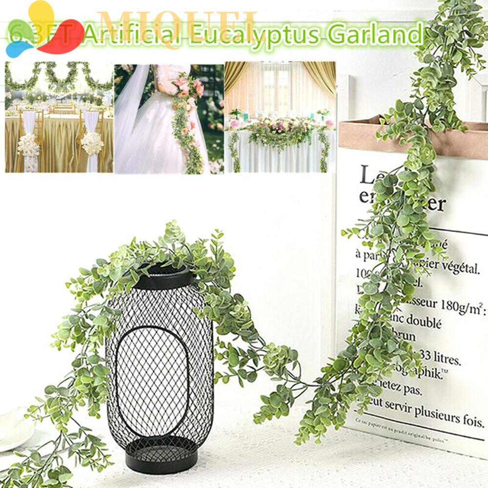 Nhánh Cây Bạch Đàn Nhân Tạo Treo Tường Trang Trí 6.3Ft