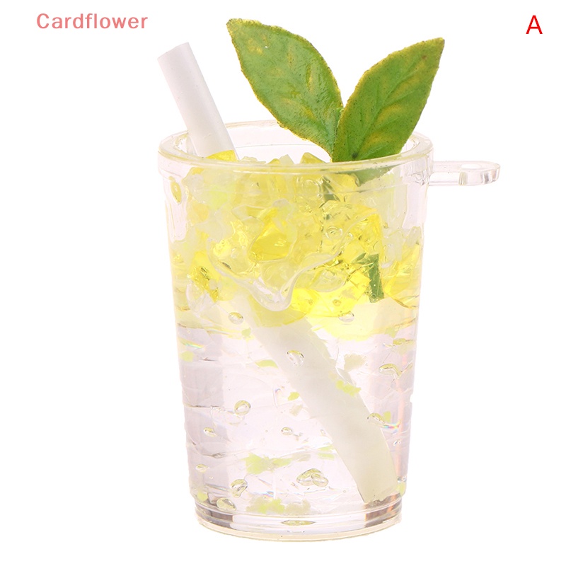 1 Đồ trang trí Ly Nước Đá Mini Dạ Quang Trang Trí Nhà Búp Bê Mới