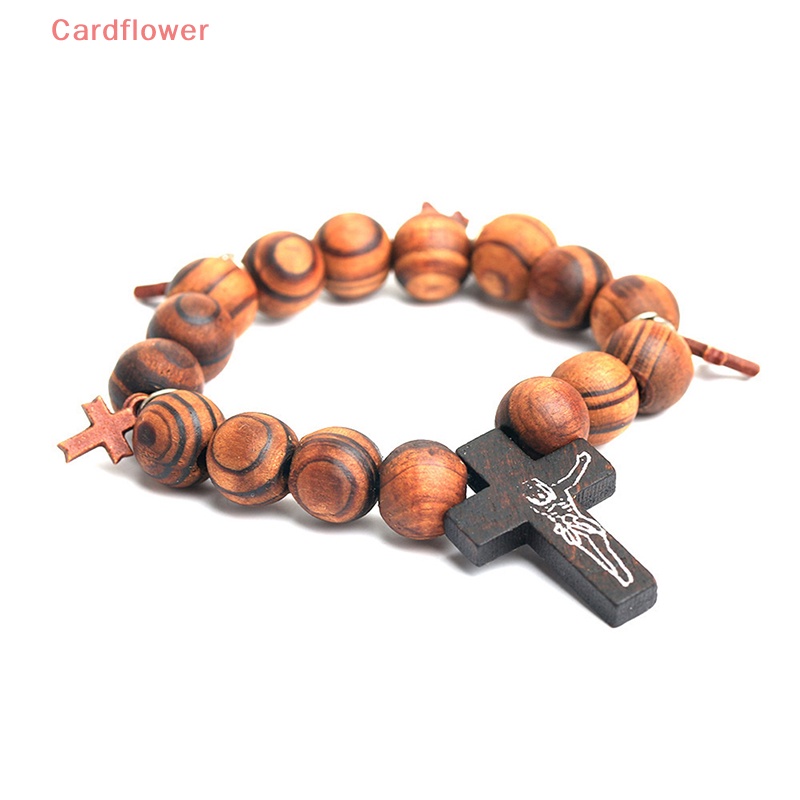Vòng Tay Chuỗi Hạt Phối Mặt Thánh Giá Phong Cách Retro Mới
