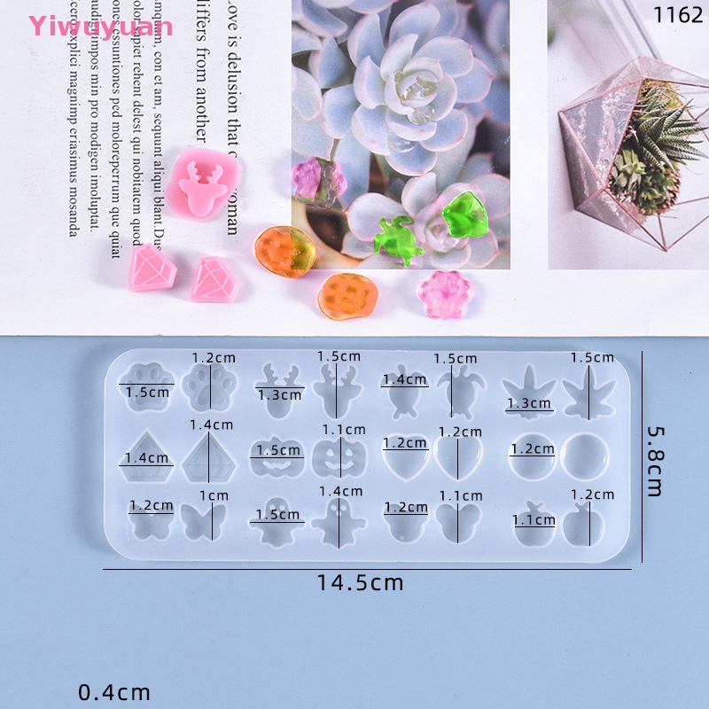 Khuôn Silicon Làm Bông Tai Đồ Trang Sức Mini DIY Mới