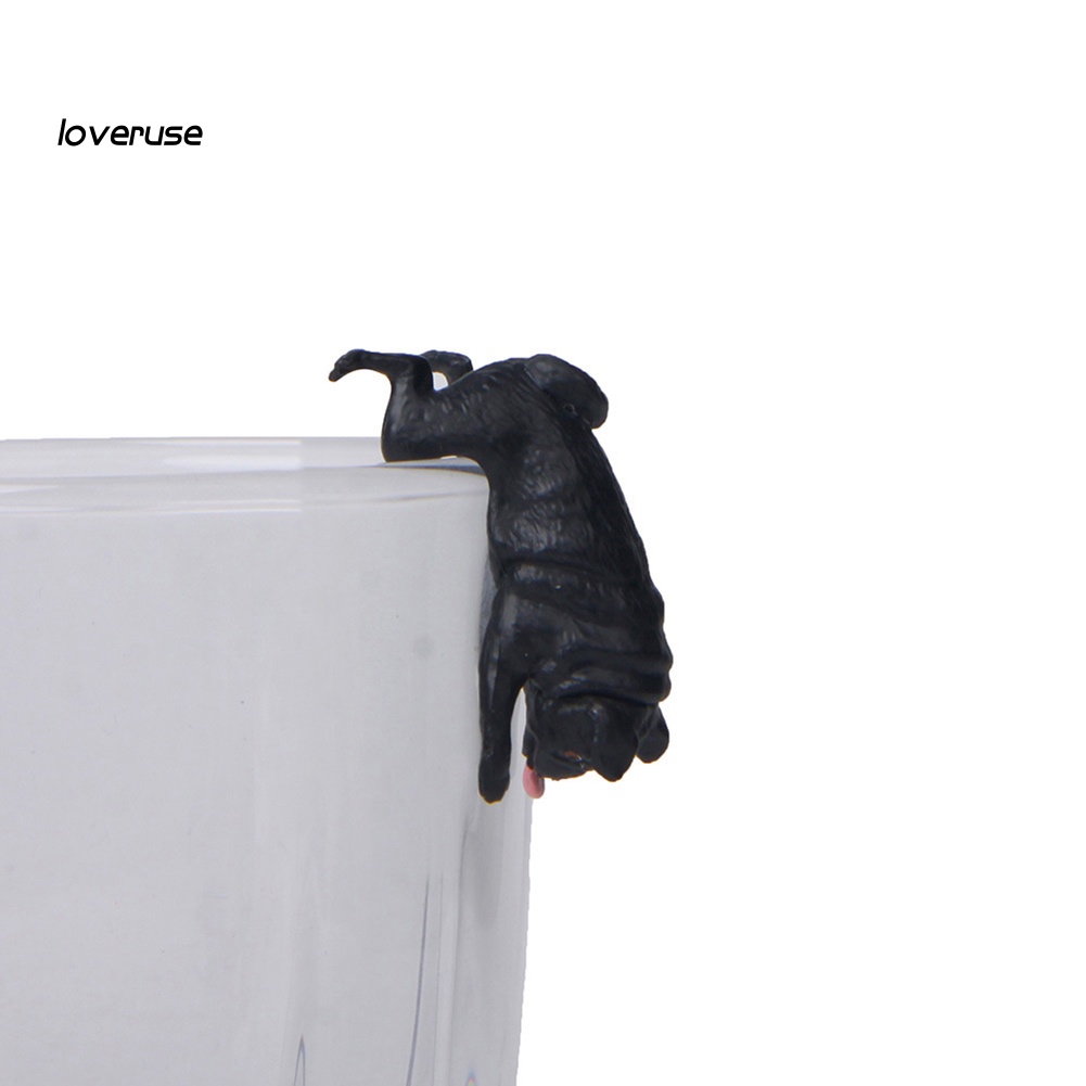 Mô Hình Chú Chó Pug Mini Có Móc Treo Trang Trí Sân Vườn