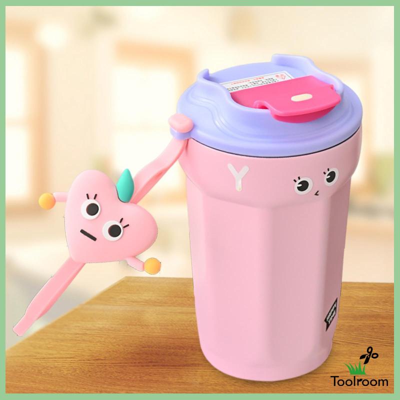 Bình Nước Giữ Nhiệt 450ml Có Nắp Đậy Tiện Dụng Mang Theo Du Lịch / Dã Ngoại