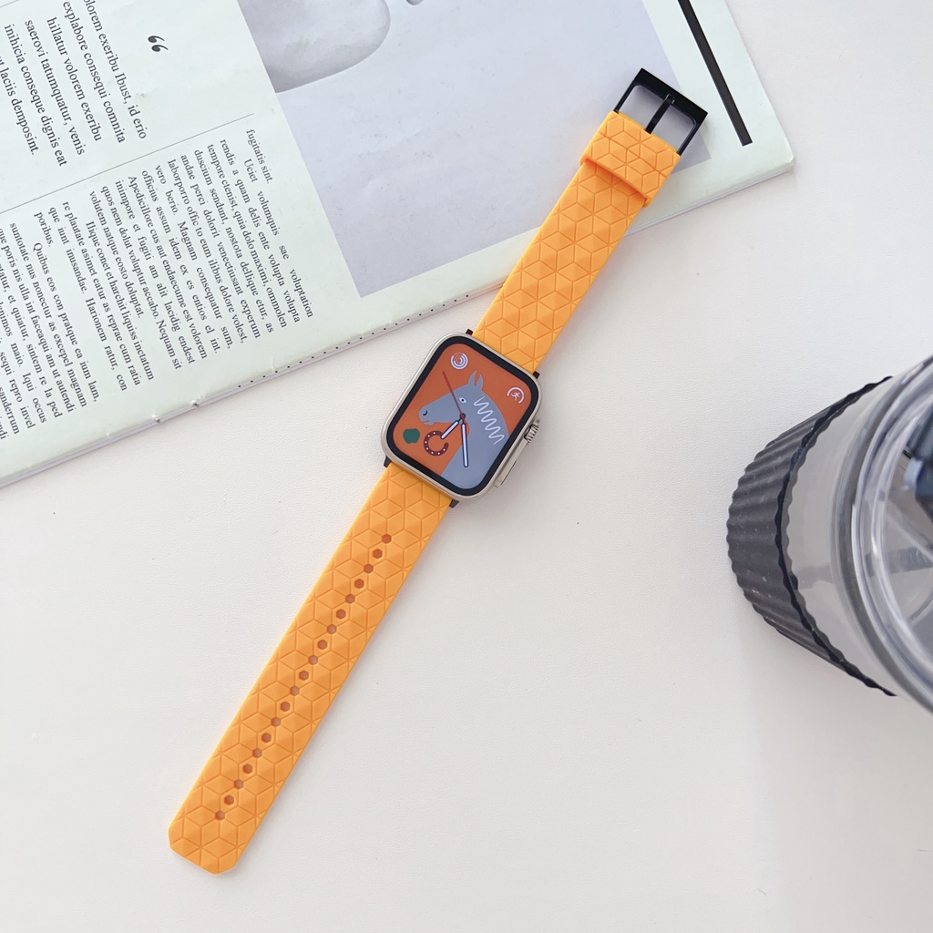 Dây Đeo Đồng Hồ Thông Minh Bằng Silicone Mềm Cho iWatch SE 8 7 Series 49mm 44mm 40mm iWatch 6 5 4 3 2 1 42mm 38mm
