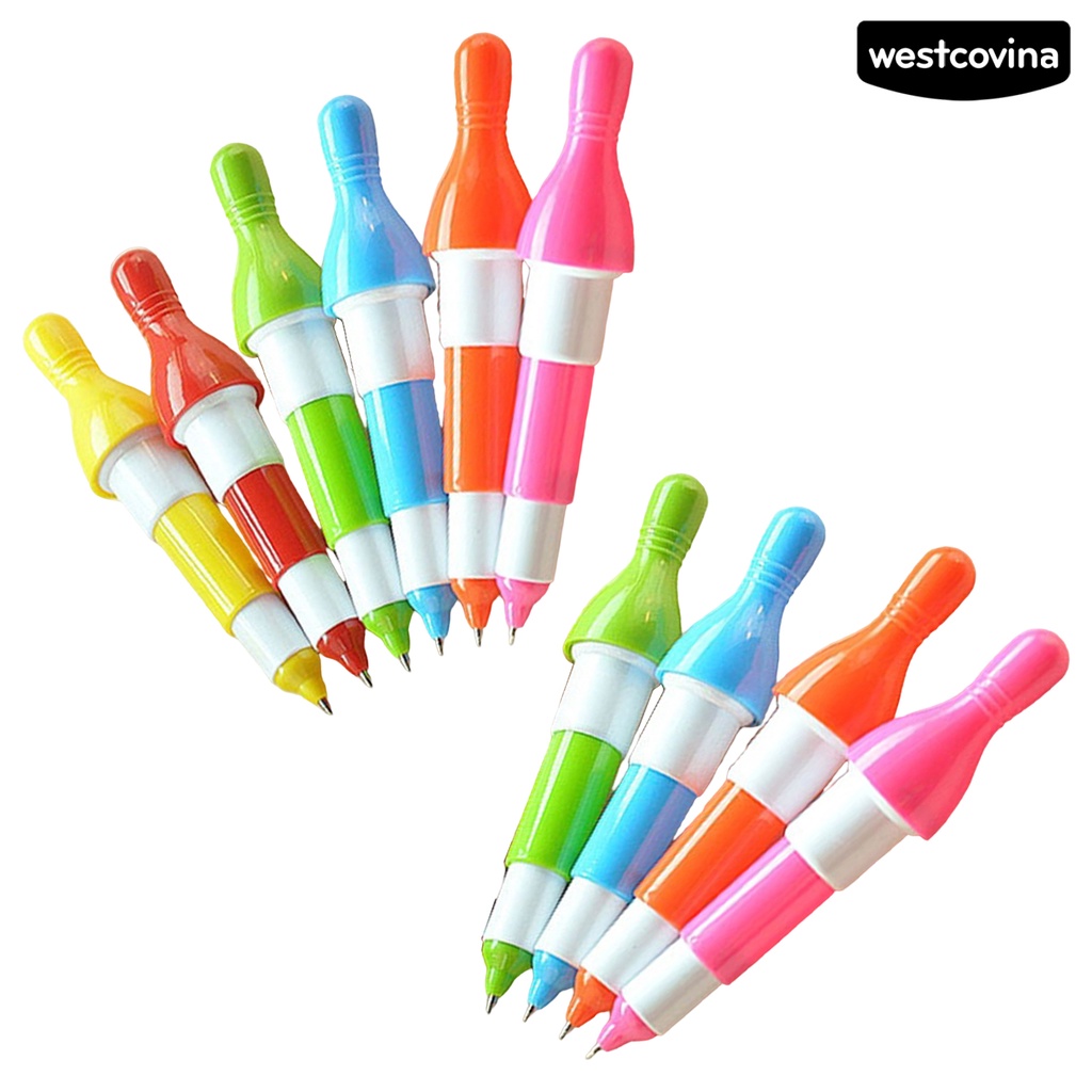 [COD]♪Set 10 Bút Bi Chống Nhòe Có Thể Kéo Dài Dễ Thương