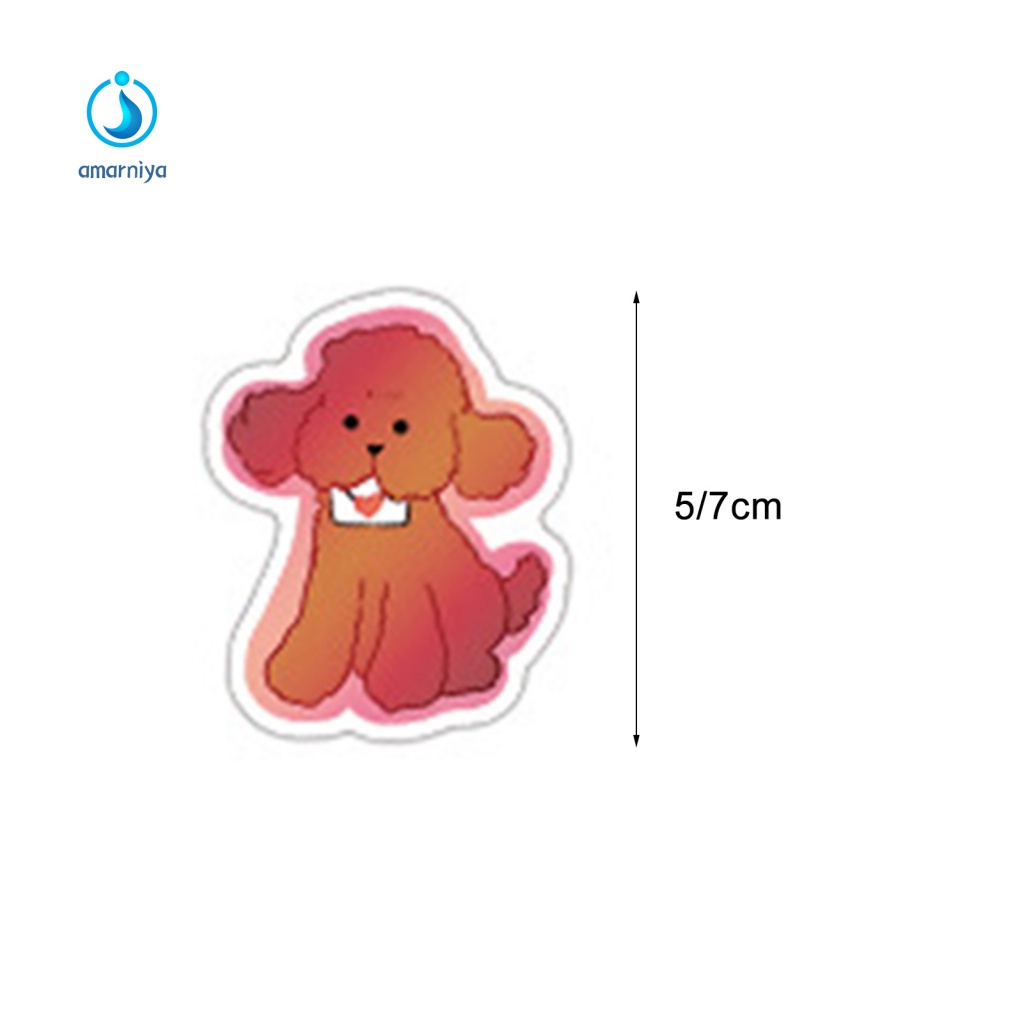 Set 50 Miếng Dán Trong Suốt Trang Trí Cốc Nước In Chữ AMAR Dễ Tháo Gỡ