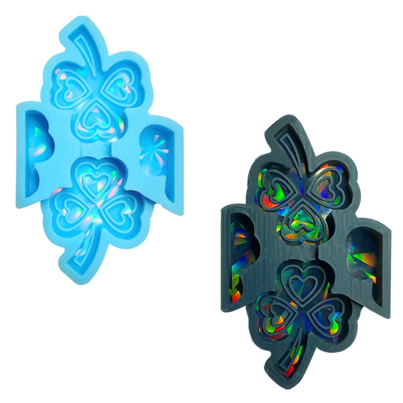 Mojito Khuôn Silicone Tạo Hình Cỏ Ba Lá Sáng Và Bóng