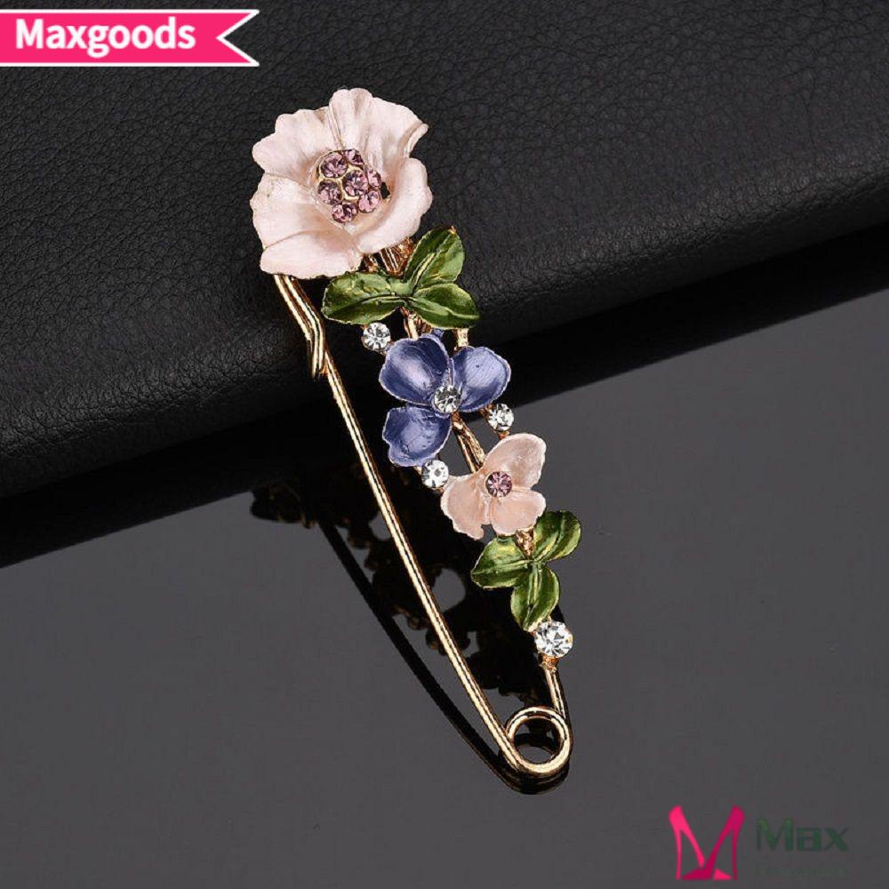 1pc Tối Đa MAXG|Trâm Cài Áo Hình Hoa Bằng Hợp Kim Phong Cách Vintage Thanh Lịch Sáng Tạo