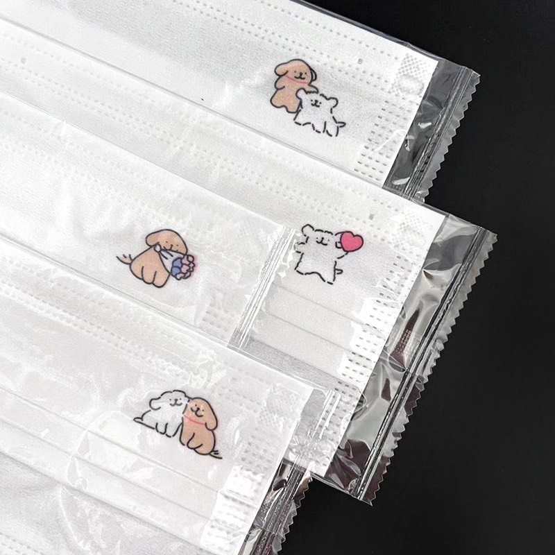 Khẩu trang y tế in hình dễ thương người lớn Louiis.store