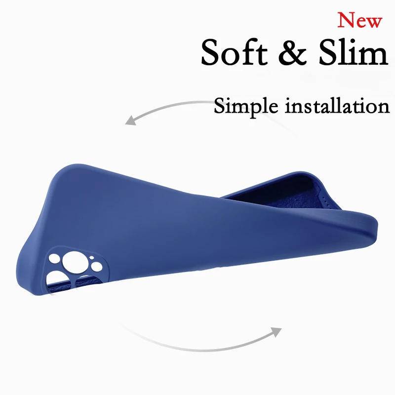 Ốp Điện Thoại Silicon Dẻo Chính Hãng Chống Sốc Sang Trọng Dành Cho iPhone 11 12 13 14 Pro Max Plus