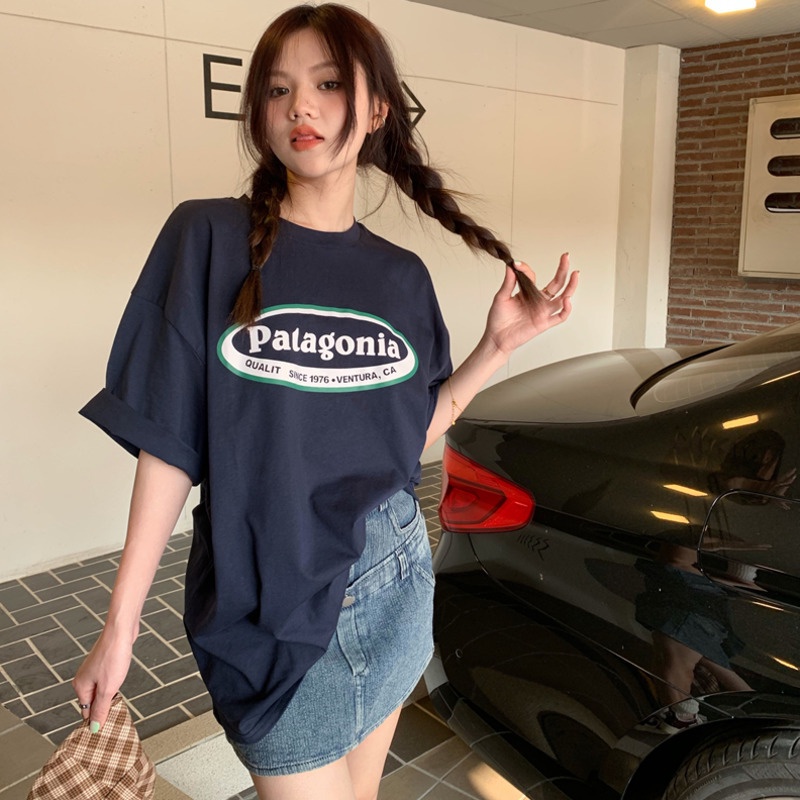 Áo Thun Tay Ngắn Dáng Rộng In Hình Phong Cách vintage Thời Trang Mùa Hè