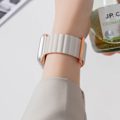 Dây Đeo Đồng Hồ Bằng Silicon Màu Kẹo Sang Trọng Cho iwatch Series 49mm 8 7 6 SE 5 4 3 41mm 45 38 42 40 44mm