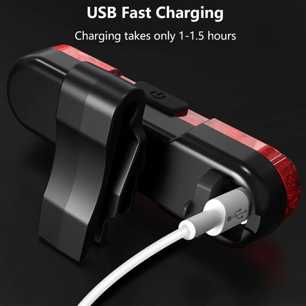 Đèn Hậu 30lm Chống Thấm Nước 360 Độ Cho Xe Đạp Leo Núi° Đèn Đuôi Xe Đạp Leo Núi Ban Đêm Xoay Được Có Thể Tháo Rời