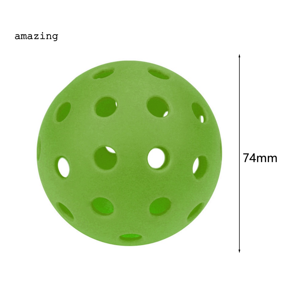 1 Set Quả Bóng Nhựa PE Có Lỗ Dễ Dàng Mang Theo Khi Chơi Thể Thao Trong Nhà Và Ngoài Trời
