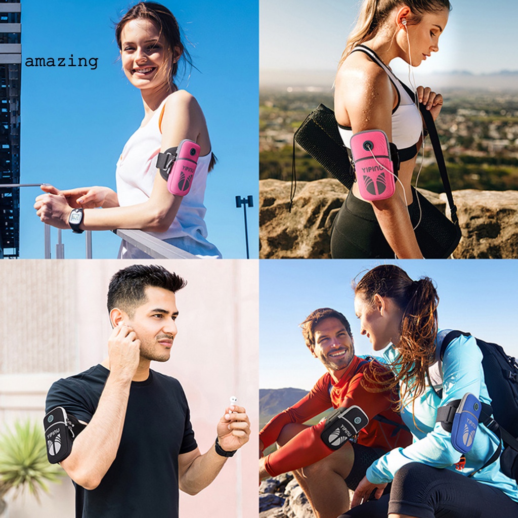 Giá Đỡ Điện Thoại Đeo Cánh Tay Nhỏ Gọn Thiết Kế Phản Quang Dành Cho Tập Gym / Thể Hình