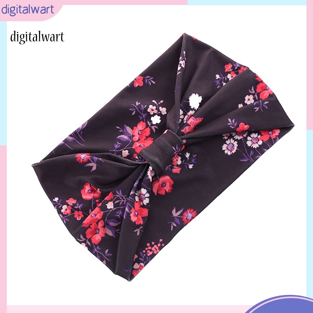 Kỹ Thuật Số| Băng Đô Bản Rộng Chống Thấm Mồ Hôi In Họa Tiết Hoa / Rằn Ri Thời Trang Cho Nữ