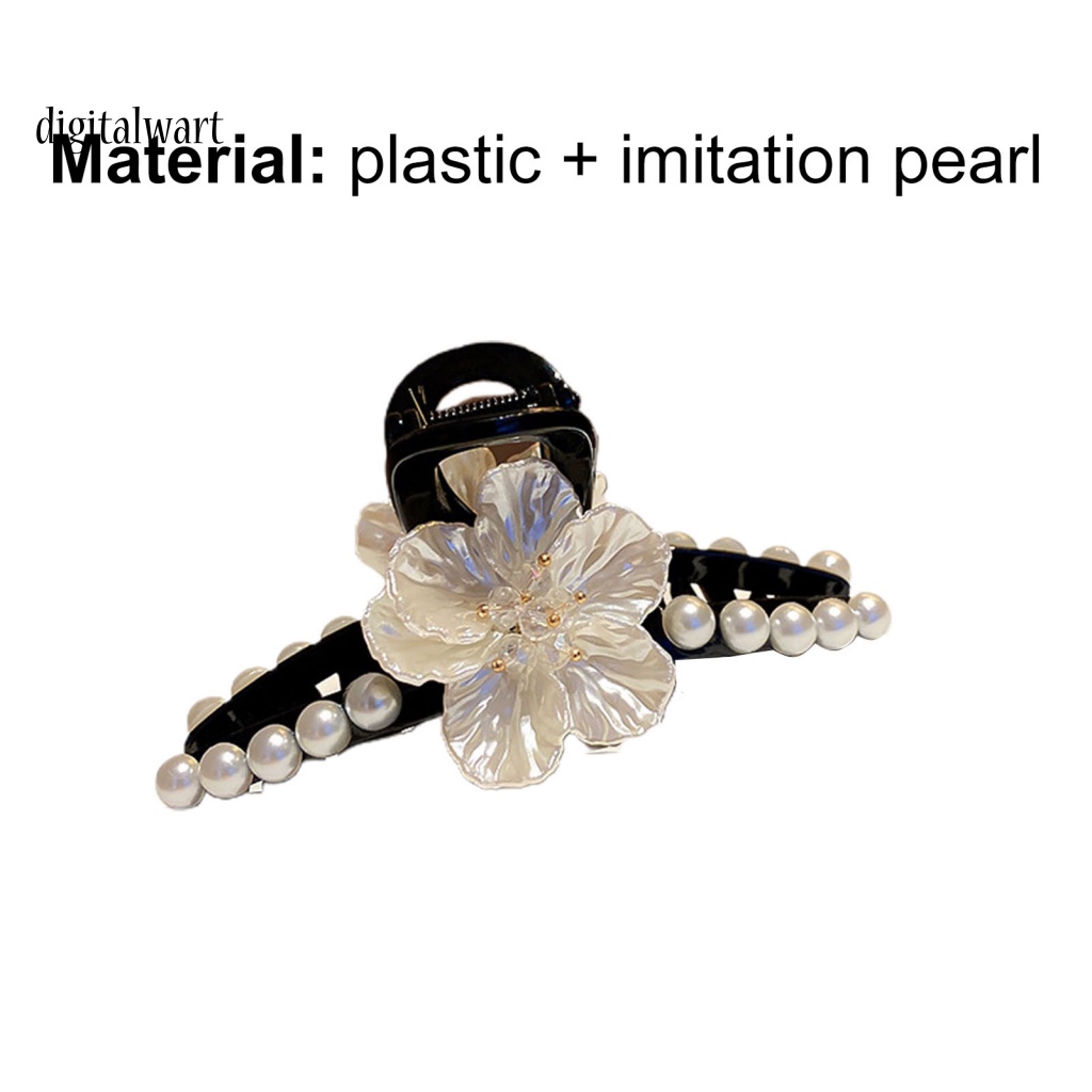 Kỹ Thuật Số| Kẹp Tóc Càng Cua Lớn Đính Ngọc Trai Giả Xinh Xắn Cho Nữ