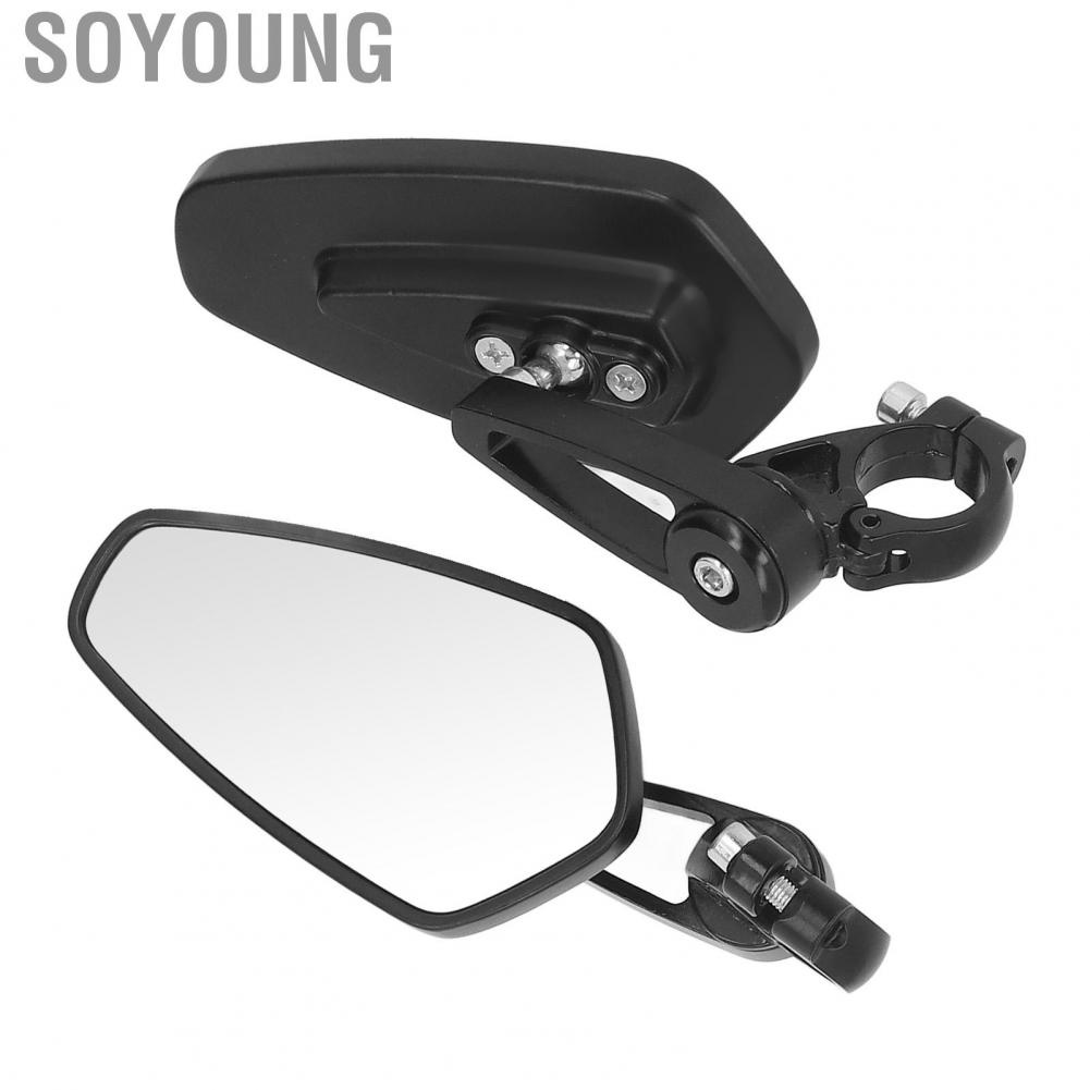 Soyoung Motorcycle Handlebar Mirrors  Long Durability Adjustable Viewing Angle Rear View Mirrors  for S1000XR S1000RR 2015-2019