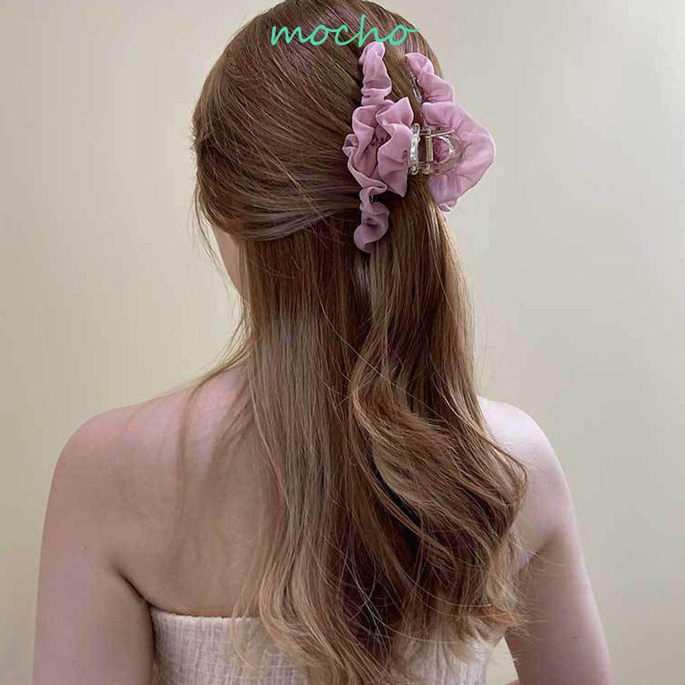 Kẹp Tóc Lưới Hình Cá Mập Cỡ Lớn Phong Cách Vintage Cho Nữ