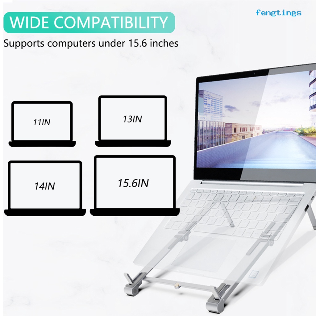Giá Đỡ Laptop / Notebook / Máy Tính Bảng Bằng Hợp Kim Nhôm Có Thể Gập Lại