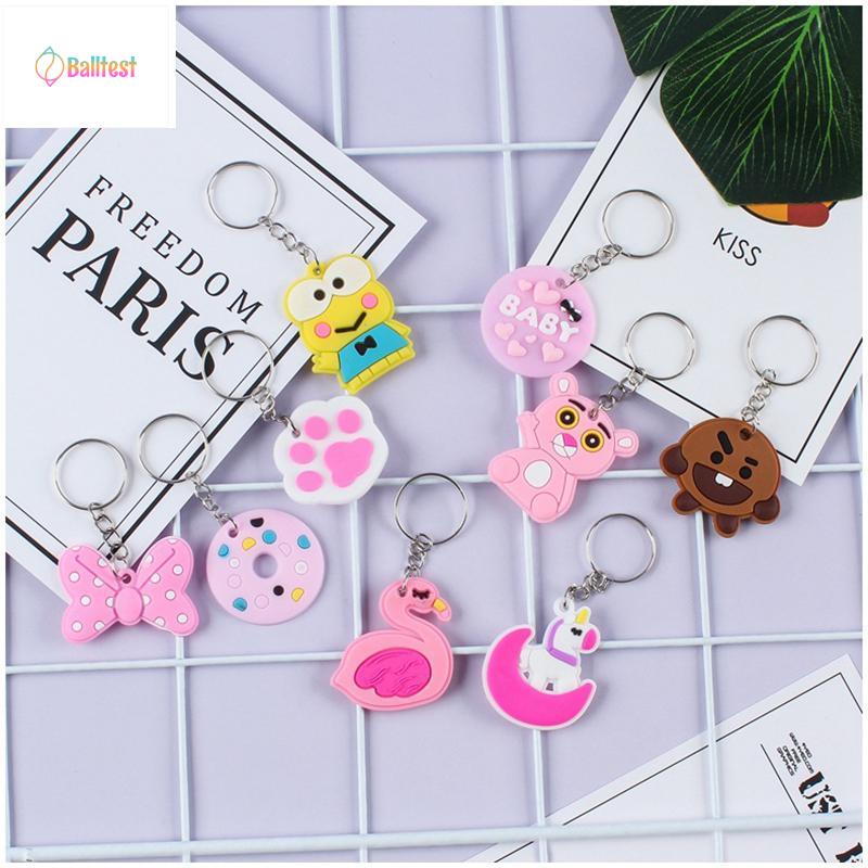 💜Móc Khoá Hoạt Hình Cute, Quà Tặng Dễ Thương, Móc Khoá Silicon Giá Rẻ Buôn Sỉ Bukao