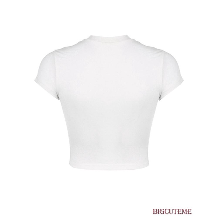 Áo Thun Crop Top Tay Ngắn Cổ Tròn Màu Phản Quang Thời Trang Mùa Hè Cho Nữ