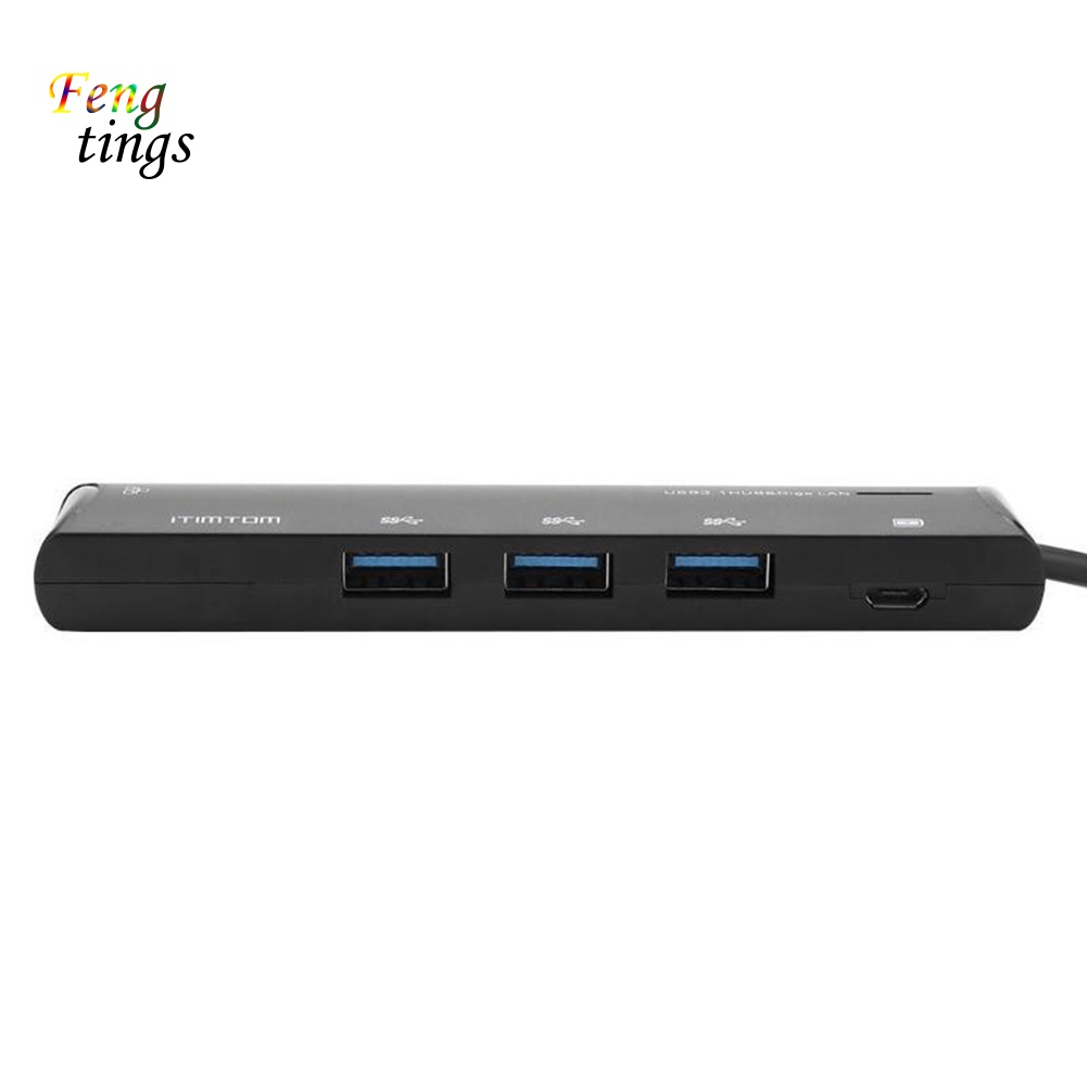 Bộ Chia 3 Cổng USB 3.0 Sang RJ45 Gigabit LAN Ethernet Kèm Phụ Kiện