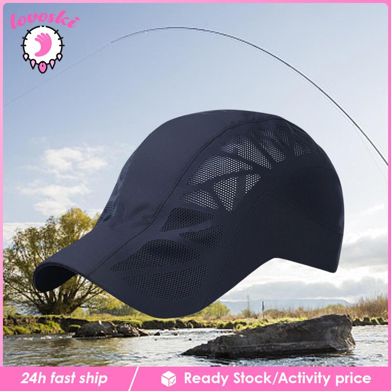 Mũ Lưỡi Trai Phối Lưới Nhanh Khô Thời Trang Mùa Hè Cho Nam Và Nữ