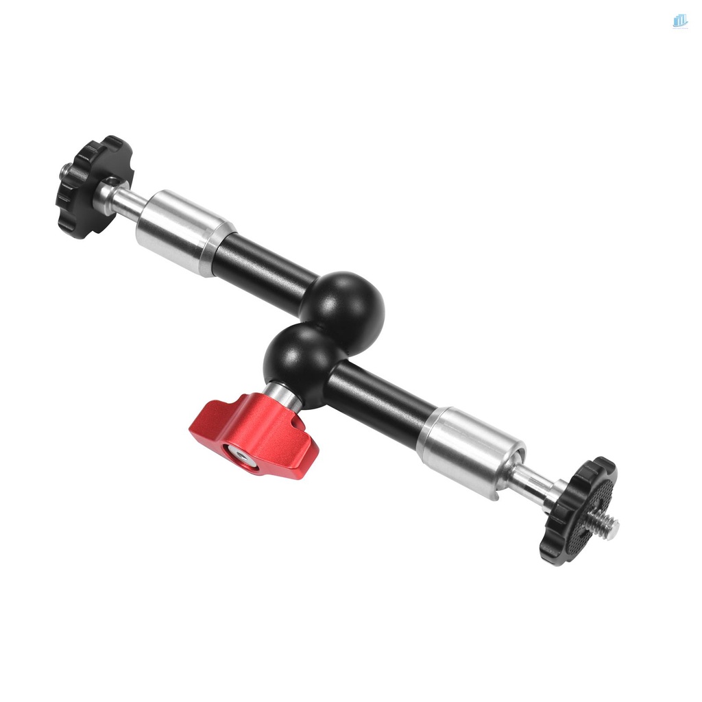 Cánh Tay Nối Dài Linh Hoạt Bằng Hợp Kim Nhôm Với Vít 1 / 4 Inch Xoay 360 Độ 7 Inch Có Thể Điều Chỉnh Cho smartwatchinone° Đèn LED Điều Khiển Video Có Thể Điều Chỉnh Cho Xe Hơi