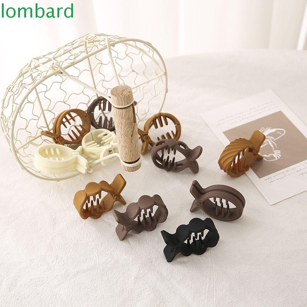 Kẹp Tóc Đuôi Ngựa Bằng PC Nhám Họa Tiết Hình Học Thời Trang Cho Nữ