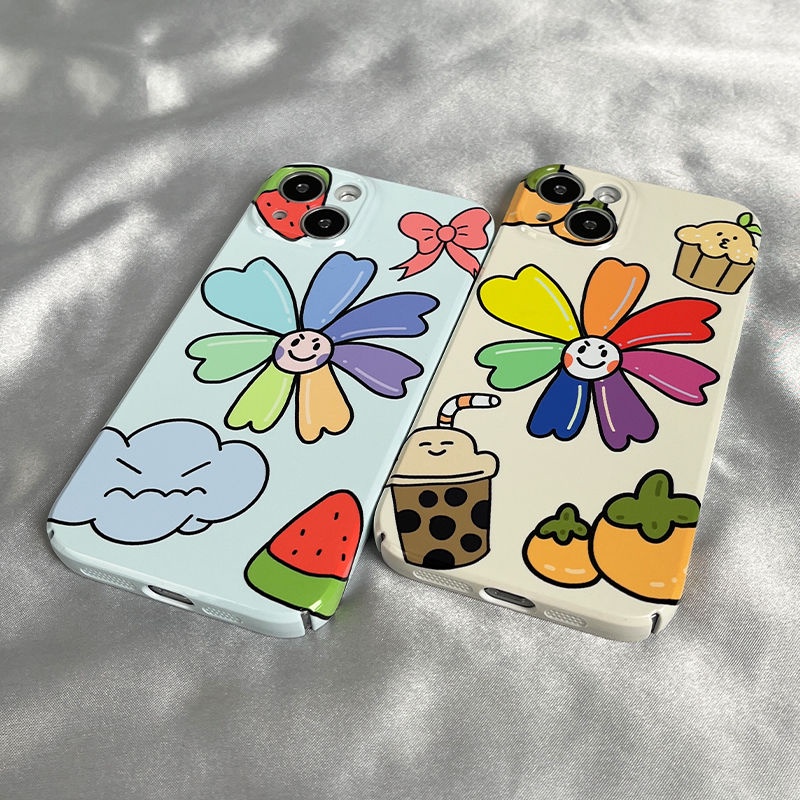 Ốp Điện Thoại Cứng Họa Tiết Hoa Hướng Dương Nhiều Màu Cho Iphone 11 78 12 14promax xs 13 Xr 8IOO