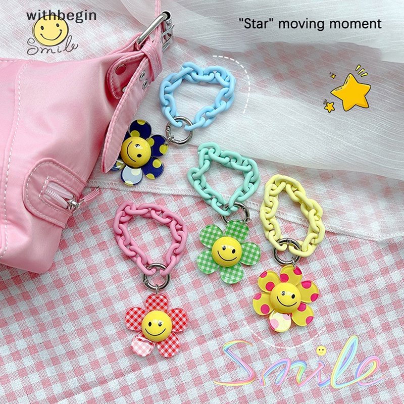 Móc Khóa Hình Hoa Hướng Dương Bằng Acrylic Dễ Thương