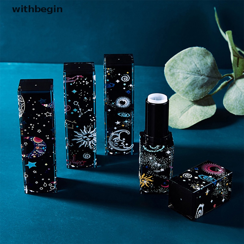1 Ống Rỗng Đựng Son Dưỡng Môi Diy Họa Tiết Ngôi Sao 3D