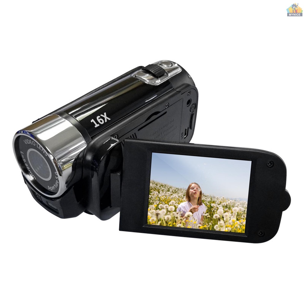 Máy Quay Video Kỹ Thuật Số Độ Nét Cao 1080P DV Màn Hình LCD 16MP 2.7 Inch 16X Zoom Tích Hợp Pin