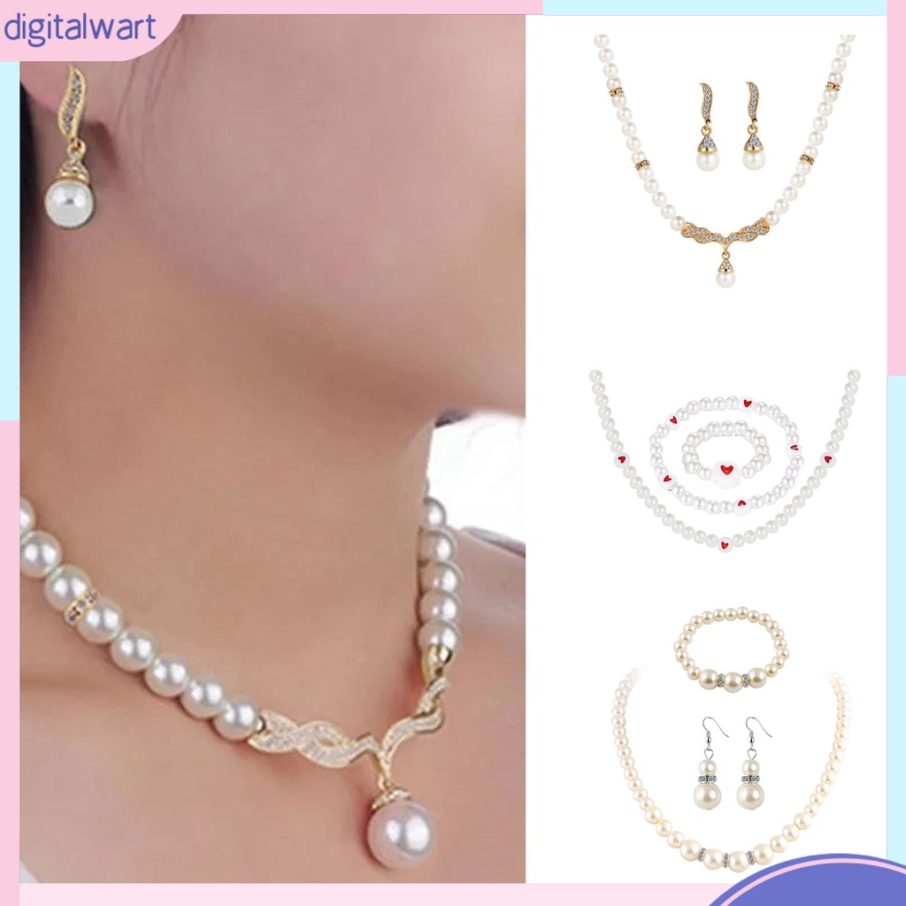 Bộ Nhẫn Và Vòng cổ Đính Đá Màu Sắc Tương Phản Lấp Lánh Sang Trọng Cho Nữ