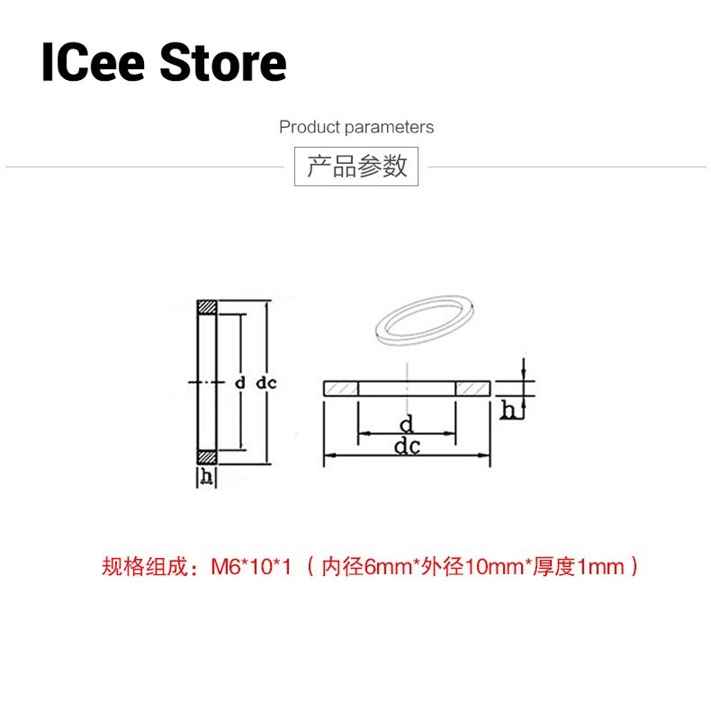 Vòng Đệm Phẳng Bằng Đồng M5 M6 M8 M10 M12 M14 M16 M18 M20 M22 M24
