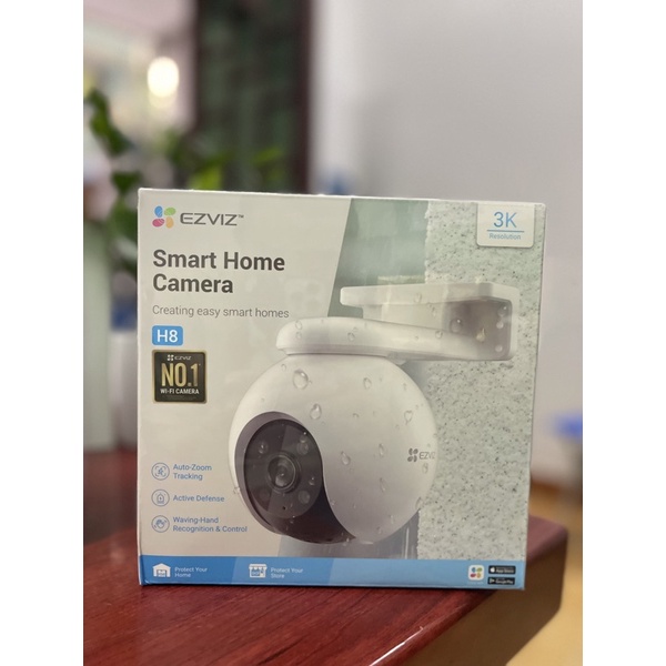 Camera WIFI ngoài trời SIÊU NÉT EZVIZ H8 2K 3K XOAY 360 ĐÀM THOẠI 2 CHIỀU, MÀU ĐÊM Hàng chính hãng