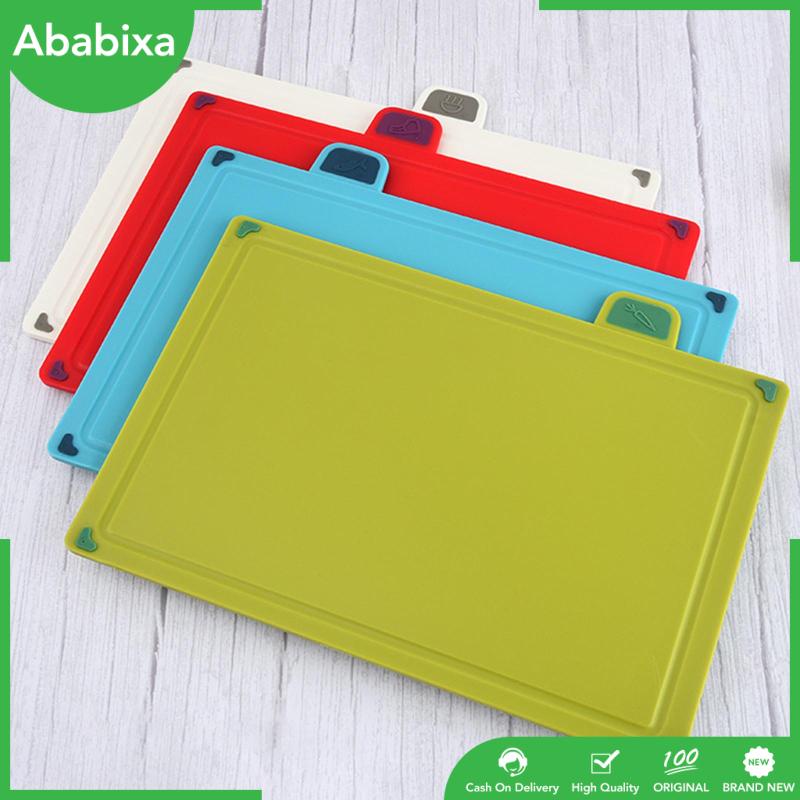 Set 4 Thớt Cắt Thực Phẩm Chống Trượt Kèm Giá Đỡ Tiện Dụng Cho Nhà Bếp