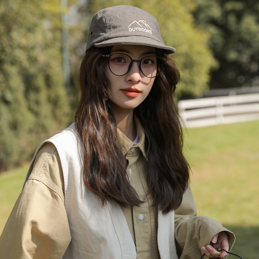 Mũ Lưỡi Trai Vành Nhỏ Thoáng Khí Phong Cách hip hop Nhật Bản Thời Trang Mùa Hè Cho Nam Và Nữ