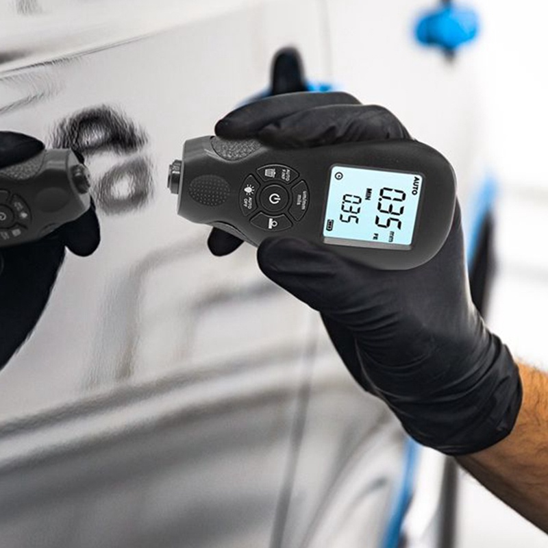 Thước Đo Độ Dày Sơn Xe Hơi 0.05-2MM Màu Đen