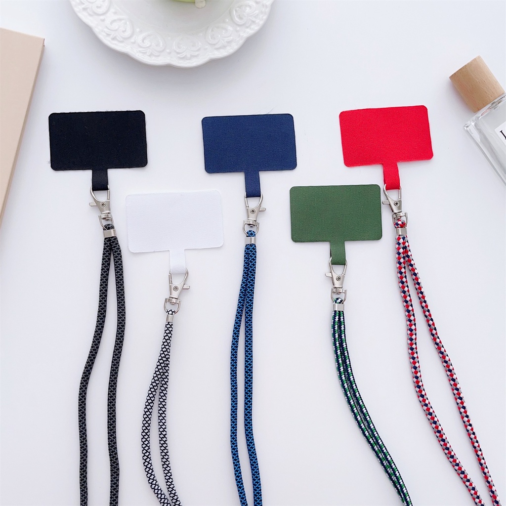 Dây Nylon Dài Có Ngăn Đựng Thẻ ID + Móc Chìa Khóa Cho iphone / airpods Ốp